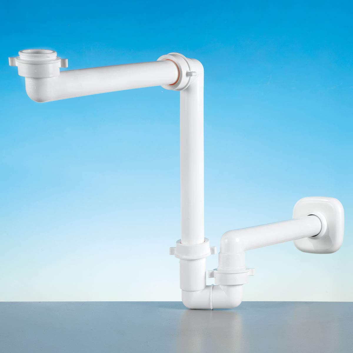 LIRA A.1115.70 Raumspar Siphon 5/4' x DN40 | für Waschtisch Unterschrank oder Waschbecken