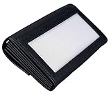 Alassio 42066 - Kellnerbörse mit Metallkette und Karabinerhaken, aus Leder, ca. 17,5 x 10 x 3 cm, schwarz