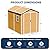 CDCASA 8x6 FT Resin Storage Shed, Waterproof Large Outdoor Shed with Floor & Lockable Door & Window & Vents, Plastic Tool Shed for Backyard, Patio, Poolside, Lawn, Wood Grain - Brown