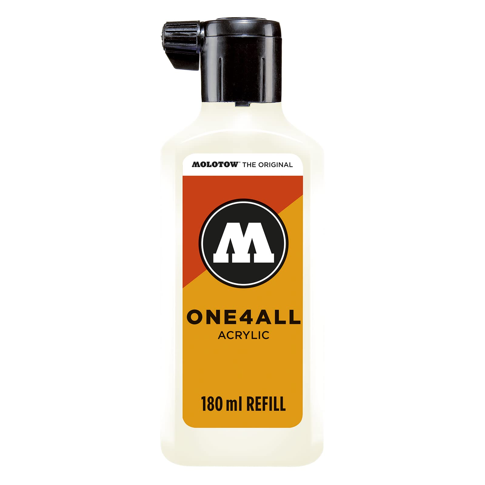 Molotow ONE4ALL Refill Acrylic (Refill Ink for Permanent Markers, 1 x 180 ml) Colour 229 Natural White