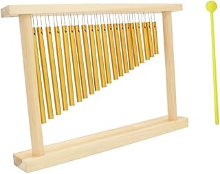 Yardenfun 1 Conjunto De Sinos De Vento De Vinte Tons Sinos De Vento De Metal Sinos De Vento Ao Ar Livre Sinos De Vento De Madeira Para Fora Carrilhão De Vento Auxiliares De Ensino Carrilhão