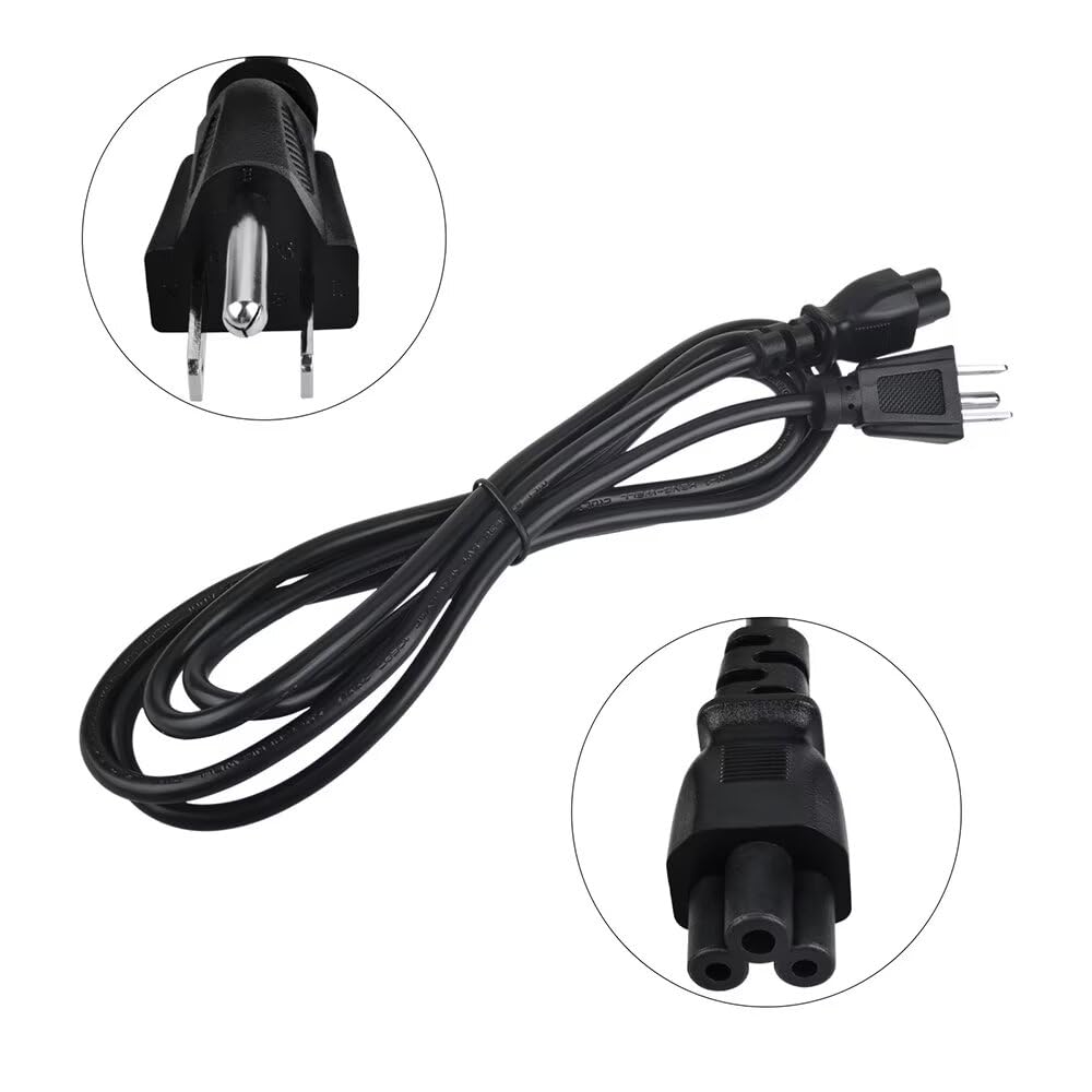 Amazon.com: MDCGPower UL 5ft AC Power Cord Cable Compatible