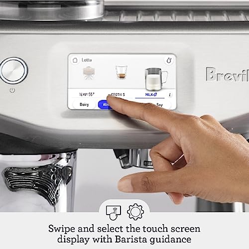 Image of Breville the Barista Touch Impress Coffee Machine - Brushed Stainless Steel BES881BSS2IAN1 (International Version)