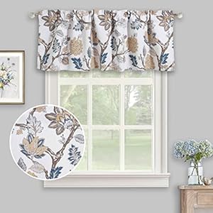 Flowersvalancesforwindowsfloralsmallcurtainvalanceforkitchenlivingroombathroomrodpocket5218inchescoffeebrown Urban Country Home Decor Flowers valances for windows floral small curtain valance for kitchen living room bathroom rod pocket 5218 inches coffee brown urban country home decor
