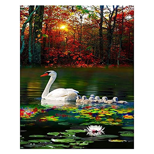 Kit diamant painting grand format pour créer une décoration murale de salon