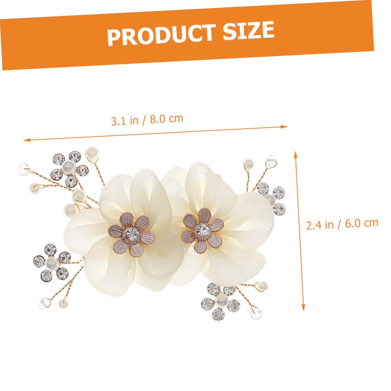 SOIMISS 6pezzi Clip Per Scarpe Da Sposa Con Fiori e Strass Decorazioni Eleganti Per Cerimonie Nuziali Accessori Rimovibili Per Scarpe Raso Sandali e Décolleté