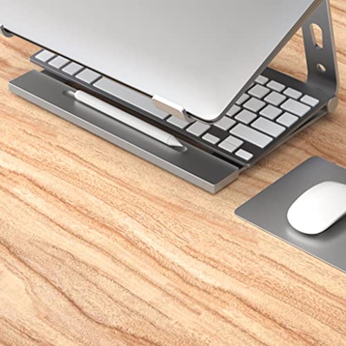 Soporte de computadora portátil para evitar dolores de cuello con base elevada color gris 5