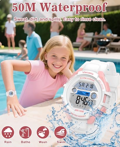 Image of Kids Digital Watch for Boys Girls, Waterproof LED Colorful Lights Sports Watch Suitable for 5-17 Years Old Teenagers (with Gift Box)