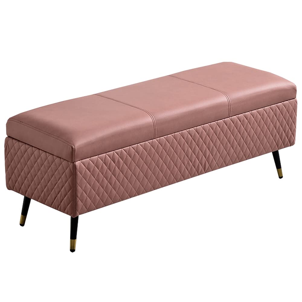 Pouf grande capacité en tissu technologique avec pieds en métal