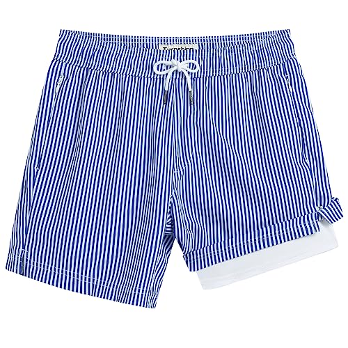 Mens Swim Trunks with Compression Liner 5