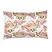 Linomo Housse de Coussin Motif tête de Mort Mexicaine 40,6 x 61 cm, Coton, Multicolore, 50 x 65 cm