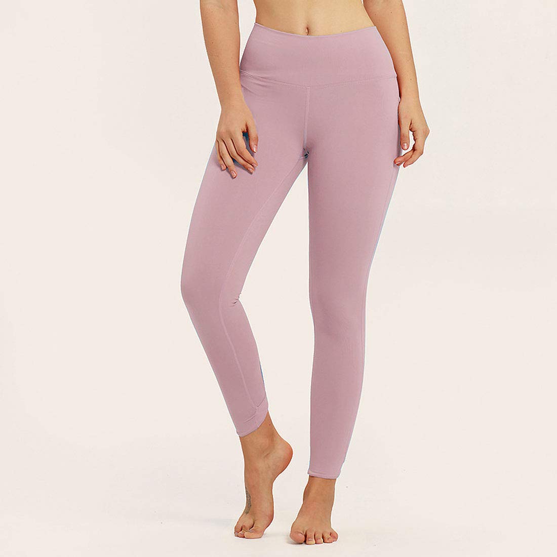 Moda Leggins Sportivi Donna, Leggings da Yoga per Donna, Allenamento per Il Controllo della Pancia, Stretching, per Il Ciclismo in Palestra Elegante, Purple, L