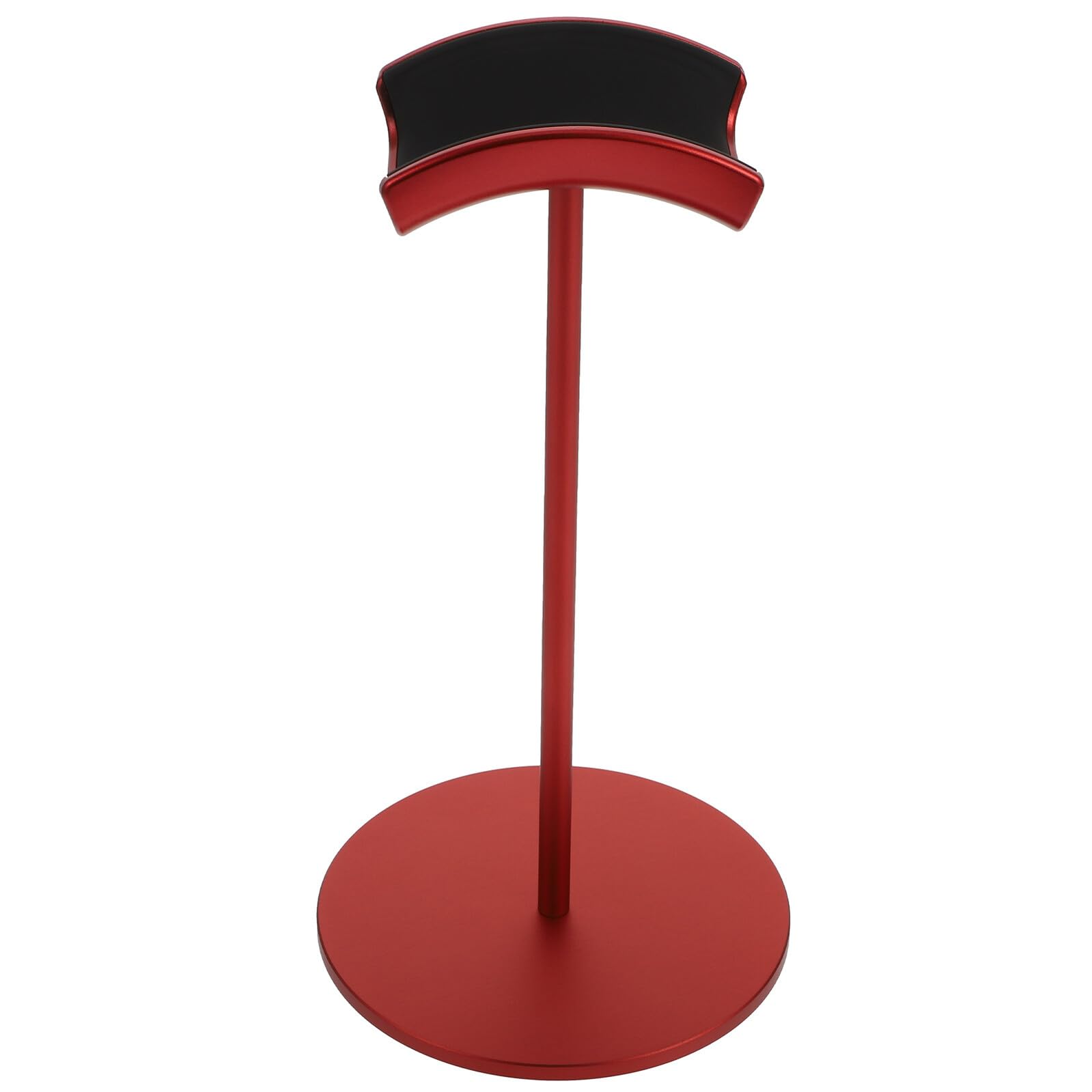 EXCEART Supporto Curvo Scrivania Alluminio per Cuffie Lega di da e in Rosso Gomma, Design Liscio, Portatile Colore Computer e Giochi da Tavolo