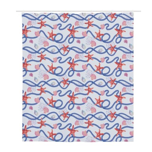 Rideau douche 180x200 tissu imperméable séchage rapide rouge