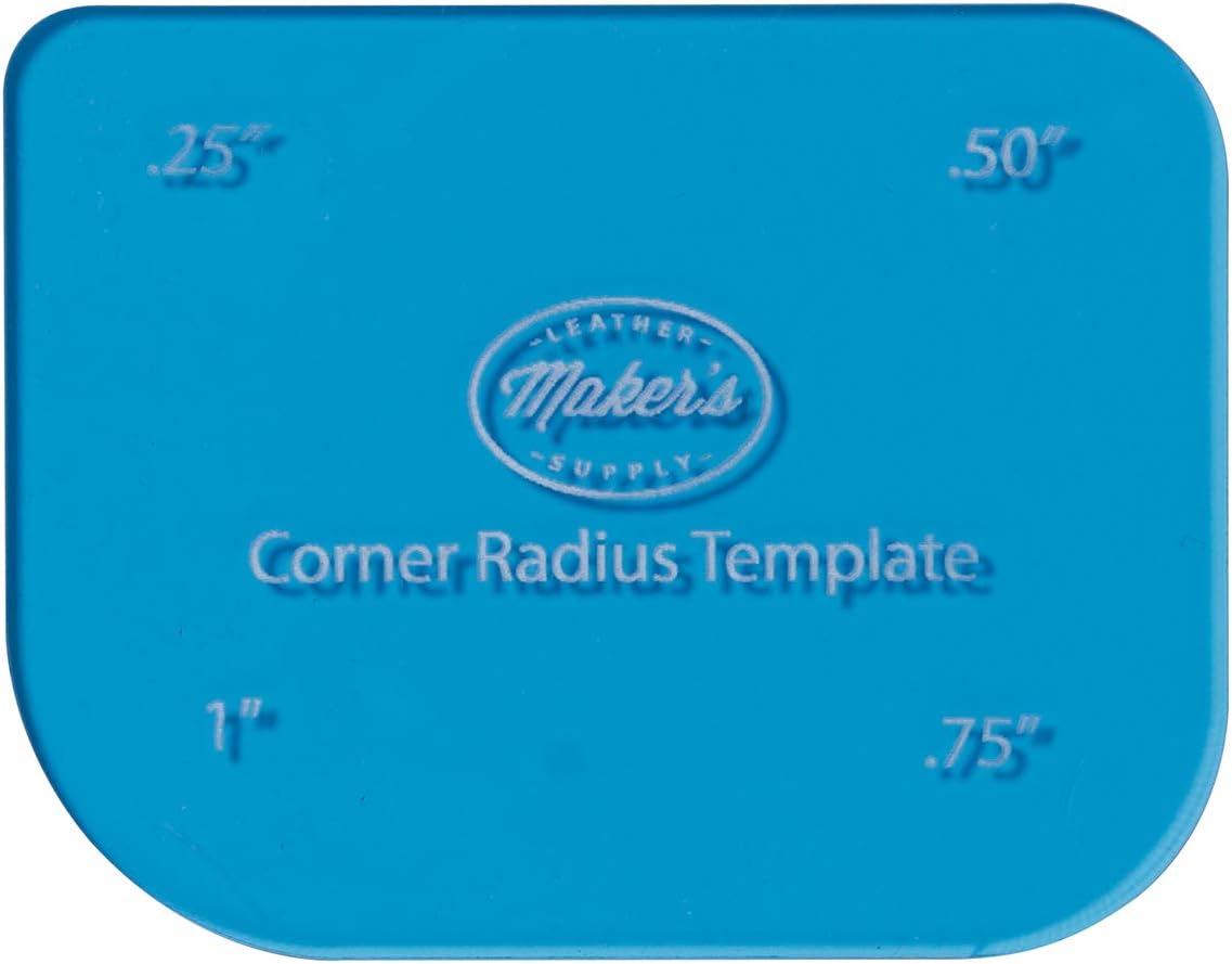 Corner Radius Card Template by Maker's Leather Supply