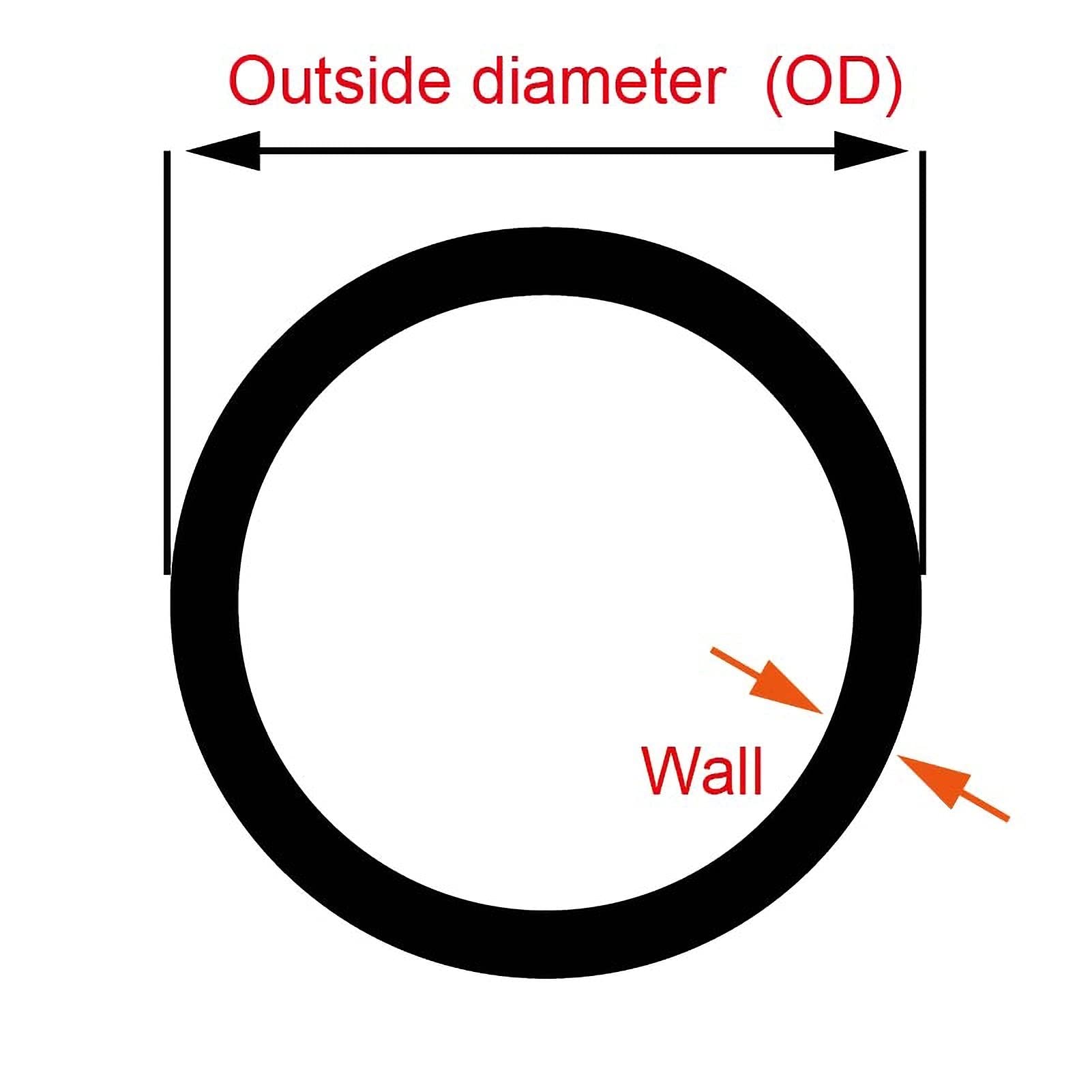 ZJYSMH Steel Tubing,Stainless Steel Tubing, 304 Stainless Steel Pipes, Seamless Capillary Tubes, 500mm Length Industrial Pipes, Precision Hollow Pipes, 1pcs(OD 22mm ID 16mm