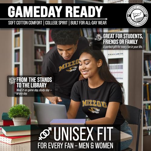 Image of NCAA Gameday Cotton T-Shirt for Men and Women | Officially Licensed NCAA Tee - Preshrunk Ring-Spun Cotton - Screen-Printed Team Logo
