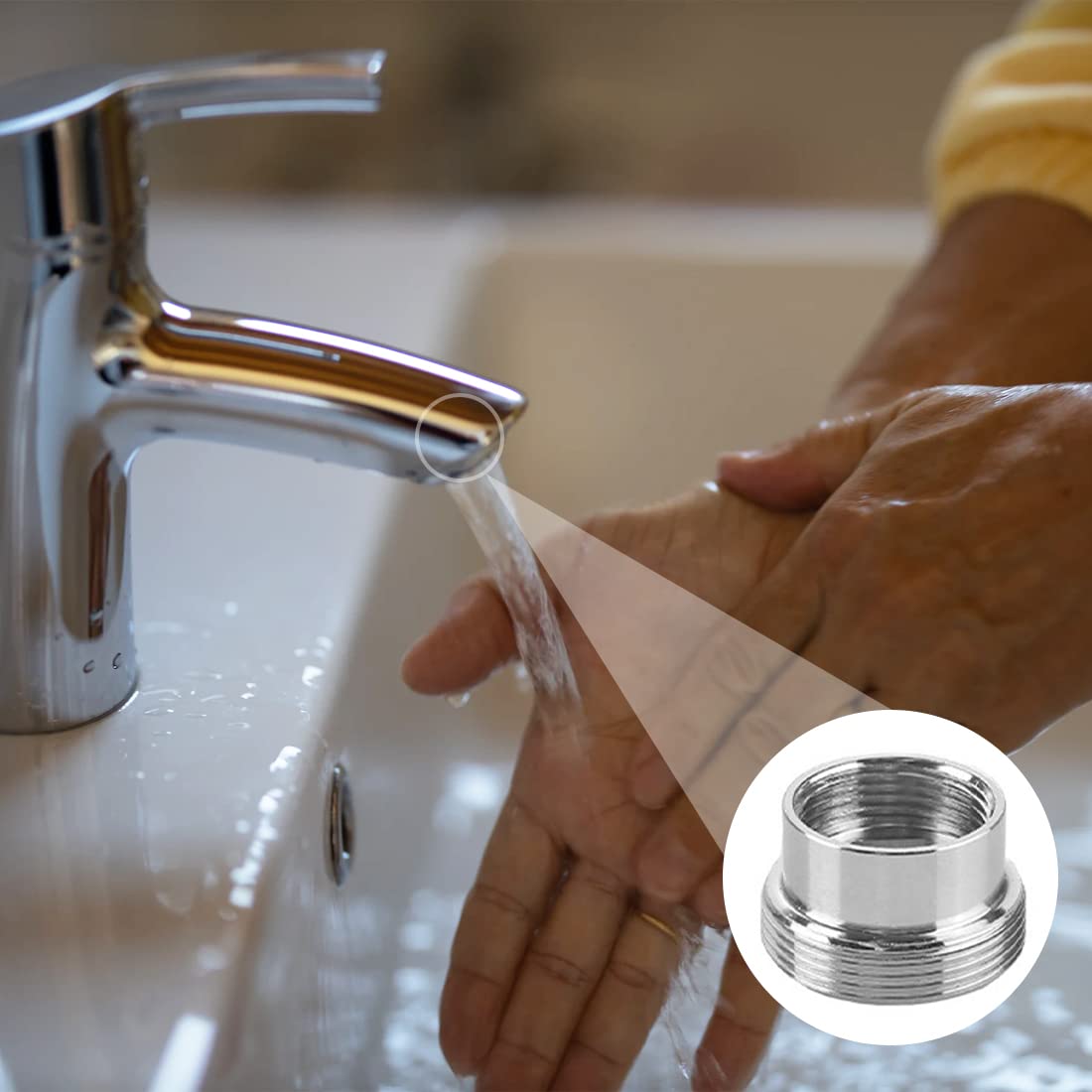 2 stuks metalen kraanadapter metalen adapter voor waterbesparende keukenkraan waterkraan beluchter 16 mm tot 22 mm/22 mm tot 16 mm 2 stuks metalen kraanadapter metalen adapter voor waterbesparende keukenkraan waterkraan beluchter 16 mm tot 22 mm/22 mm tot 16 mm