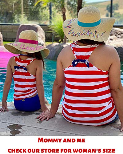Image of 4th of July Shirts for Girls Patriotic American Flag Kids Clothing