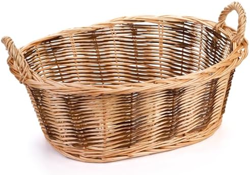 Dicunoy Wicker Empty Gift Basket to Fill, Small Woven Gift Basket...