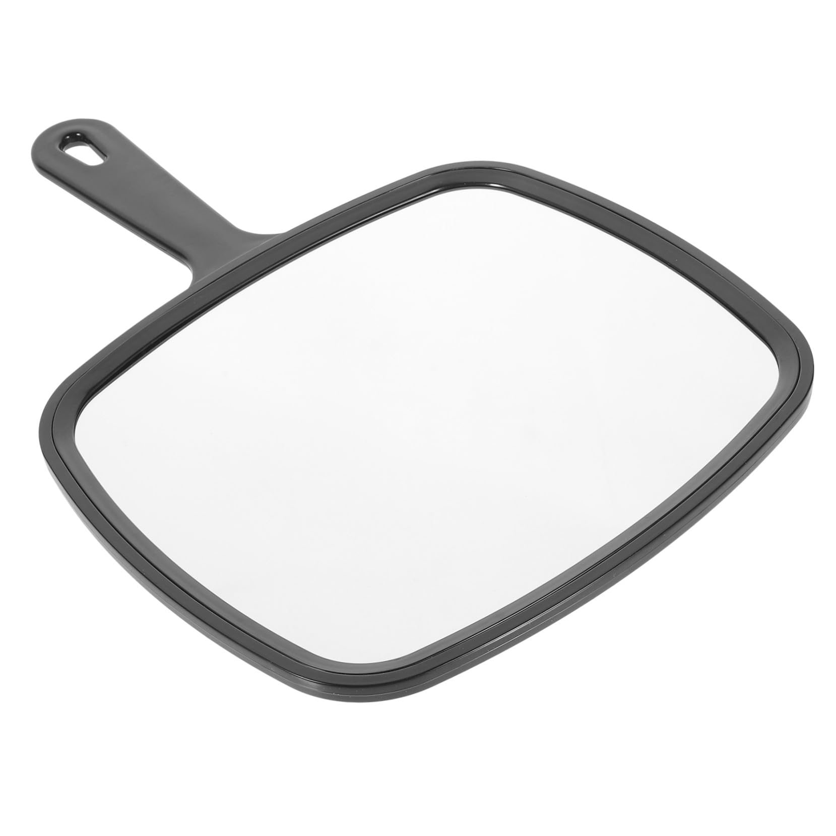 Miroir suspendu compact noir portable à poignée ergonomique
