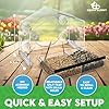 Window Bird Feeder with Strong Suction Cups - Gifts for Grandma Bird Watching Gifts for Grandpa Backyard Birding (Large House) #1