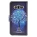 UrSpeedtekLive J3 (2016) Case, Galaxy Express Prime/Amp Prime Case, Premium PU Leather Wallet Case Cover w/Strap Card Slots Flip Magnetic Closer & Kickstand for Samsung Galaxy J3 (2016), Tree