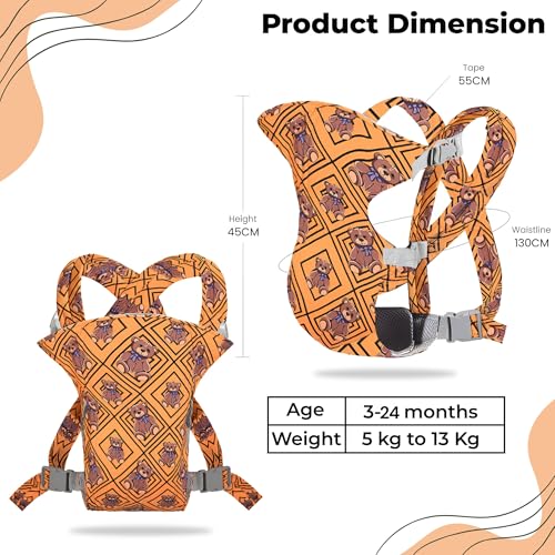 Image of Bembika Baby Carrier Newborn to Toddler with Multiple Positions Infant Carrier Soft Baby Holder Kangaroo Bag Sling Carrier All Seasons - Checkered Bear