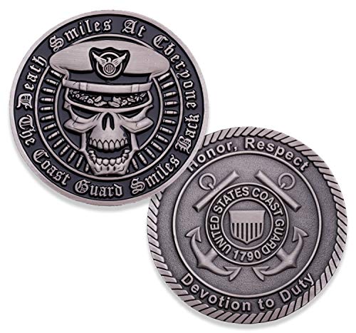 Pièce de défi USCG Sourire de la Mort militaire en édition premium collectionneur