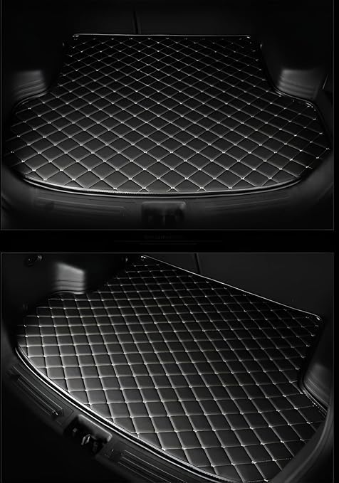 Image of Boot Mat for BMW 5 Series 530 LI | Black and Black Thread
