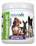 Proviacin-PD Probiotics For Dogs By NuturaVet- For Active Digestive System, Overall Wellness, Stronger Immune System- Yeast Infections– Powder Supplement: 180 Servings 8oz-GMP Approved-Made In USA
