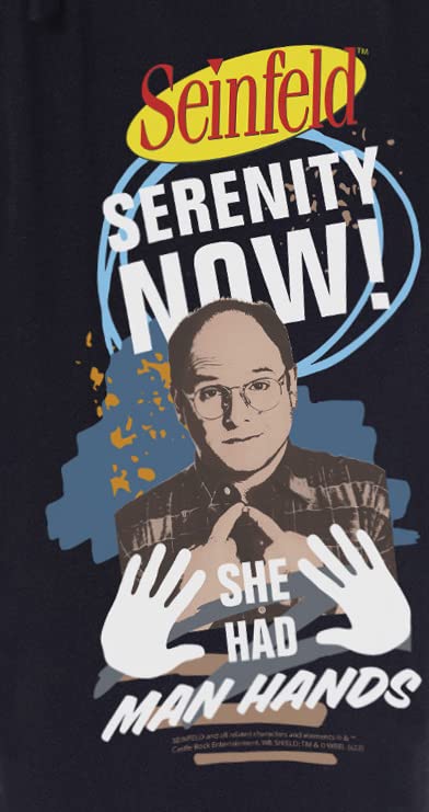 Seinfeld Mens' TV Show Serenity Now! George Costanza Sleep Pajama Pants3