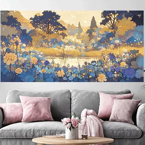 Diamond painting fleur géant pour sublimer la décoration de votre salon
