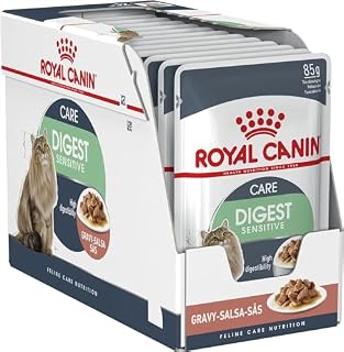 ROYAL CANIN Digestive Care in Gravy Adult Wet Cat Food 85g (Pack of 12)