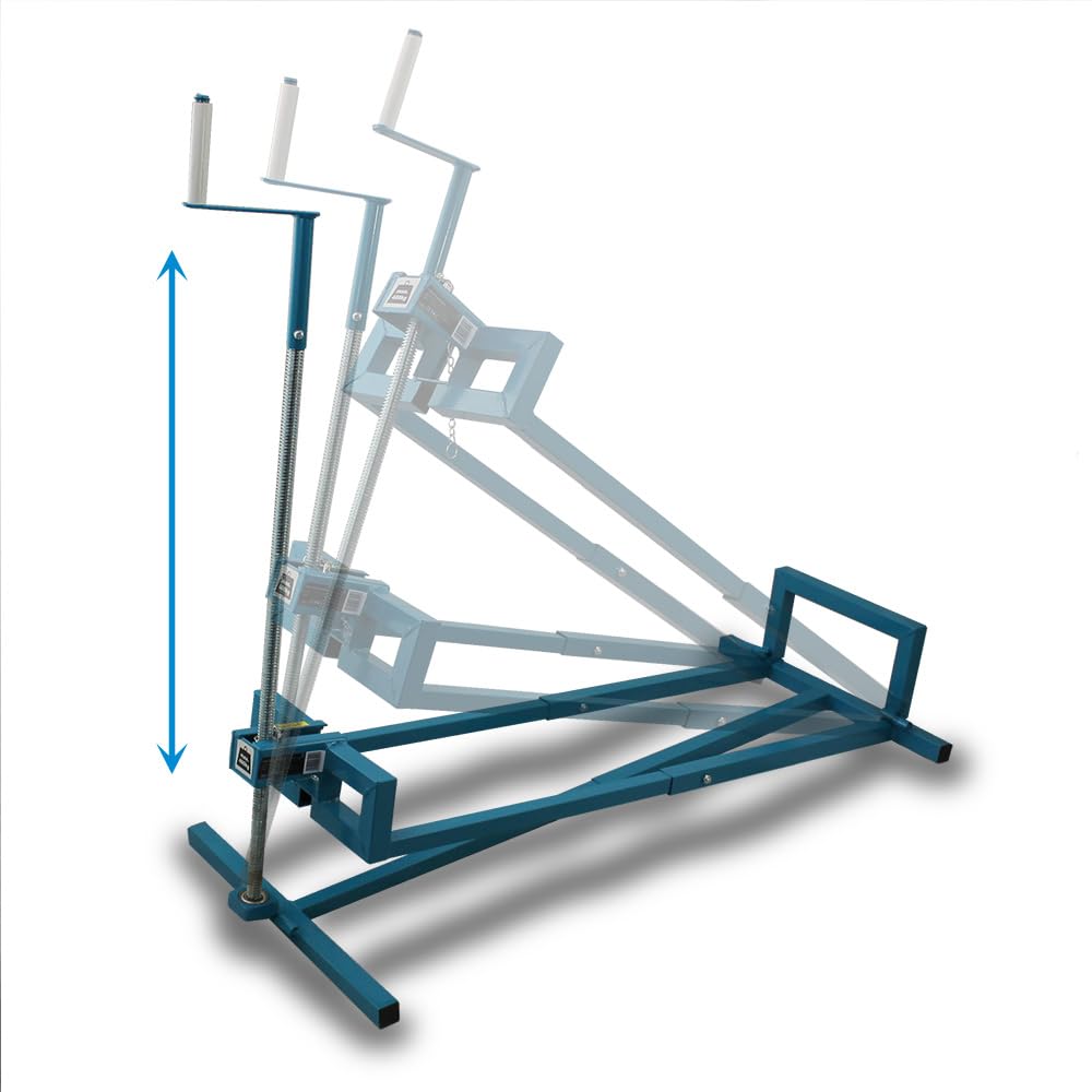 BITUXX Hebevorrichtung Rasentraktor-Heber Aufsitzmäher Mowerlifter 400kg Belastung +40° Neigung +100cm Auffahrbreite