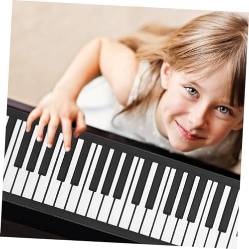 TOYANDONA 61 rouleau de piano clavier électrique piano pliable débutant clavier usb piano portable piano électronique roulé à la main piano électronique portatif Gel de silice Black - Les Beatles, Paul McCartney, John Lennon, RIngo Starr, George Harrison TOYANDONA 61 rouleau de piano clavier électrique piano pliable débutant clavier usb piano portable piano électronique roulé à la main piano électronique portatif Gel de silice Black – Image 5