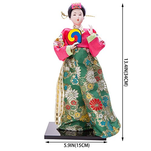 Thy Collectibles DOL7509-D1 13.4 Inch Korean Beauty Oriental Doll In Colorful Brocade Costume Dol7509-D1 thumb #3