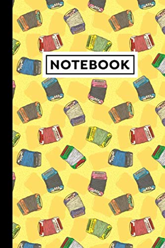 Notebook: Accordion Notebook | Accordion Themed Gift For Accordion Players And Accordion Lovers | Accordion Journal | 6 x 9 in | 120 Lined Pages With Accordion Themed Borders