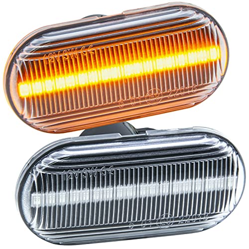 Clignotants latéraux à LED - Pour Renault Twingo I, Twingo II, Twingo III - Verre transparent