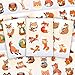 BulbaCraft Fox Stickers for Water Bottle and Laptop - Fox Party Favors & Decorations, Waterproof Vinyl Decals, Cute Animal and Wildlife Stickers, Gifts for Women & Men
