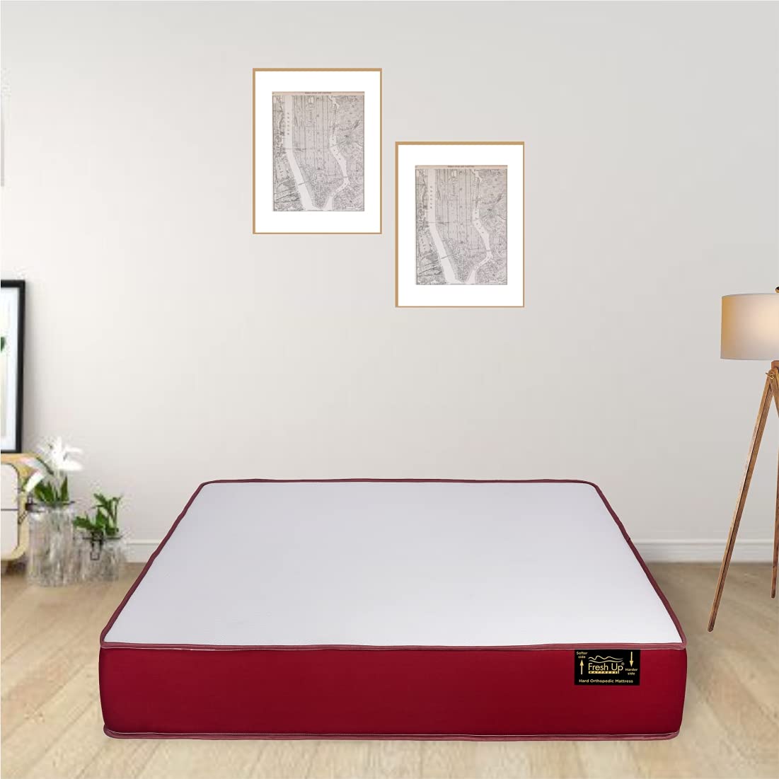 Buy Fresh Up 4inch Firm Double Bed Size Hard Orthopedic Dual Comfort