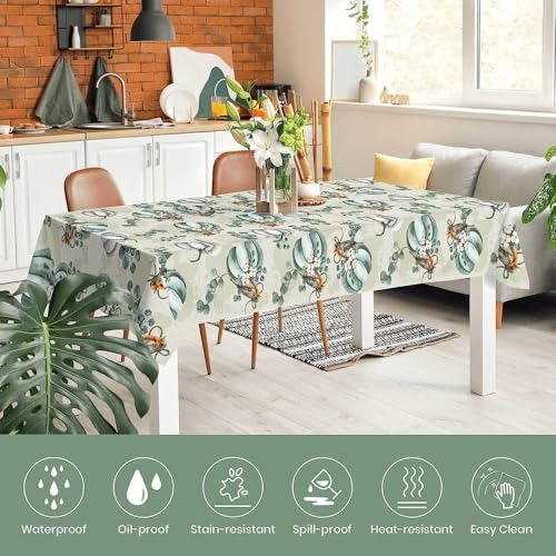 Nappe rectangulaire 140x180 cm de Thanksgiving pour décoration de table - 6