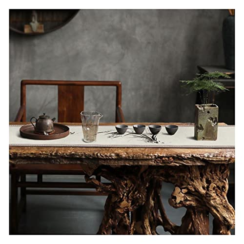 Nappe chinoise moderne et chemin de table imperméable à rayures 230cm