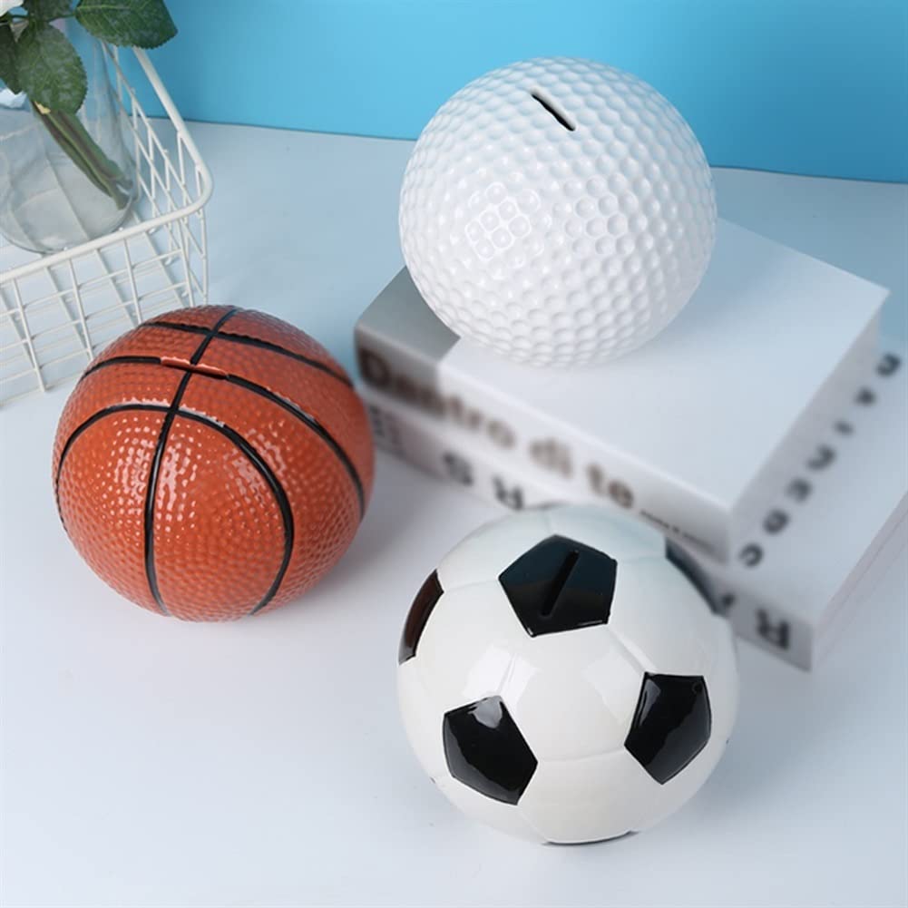 Burton & Burton Keramik Sparschwein - American Football Design Fürs Kinderzimmer | 5 Zoll Hoch