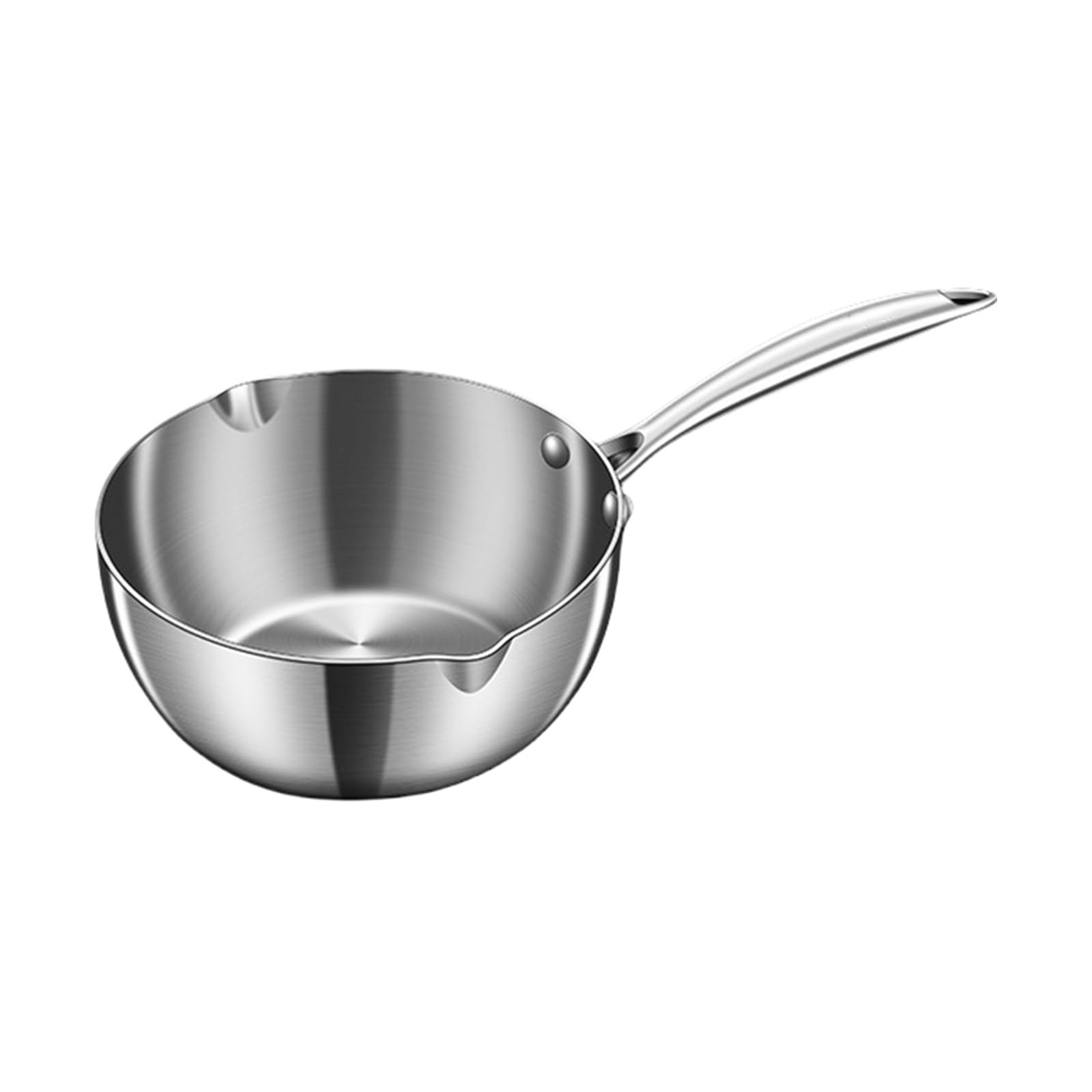 Elnwnnkc Kitchen Small Pots Small Frying Pans Heating Pans 304Stainless Steel Texture Suitable for Sauteing and Boiling Multifuntional Cooking