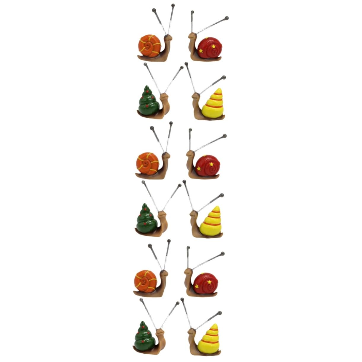 BESTonZON 3 Ensembles Statuette en Résine Escargot Figurine De Plein Air Décorations Statues De Jardin Accessoires De Jardin Accessoire De Cour Alimentation De La Cour Fer 4 Pièces * 3