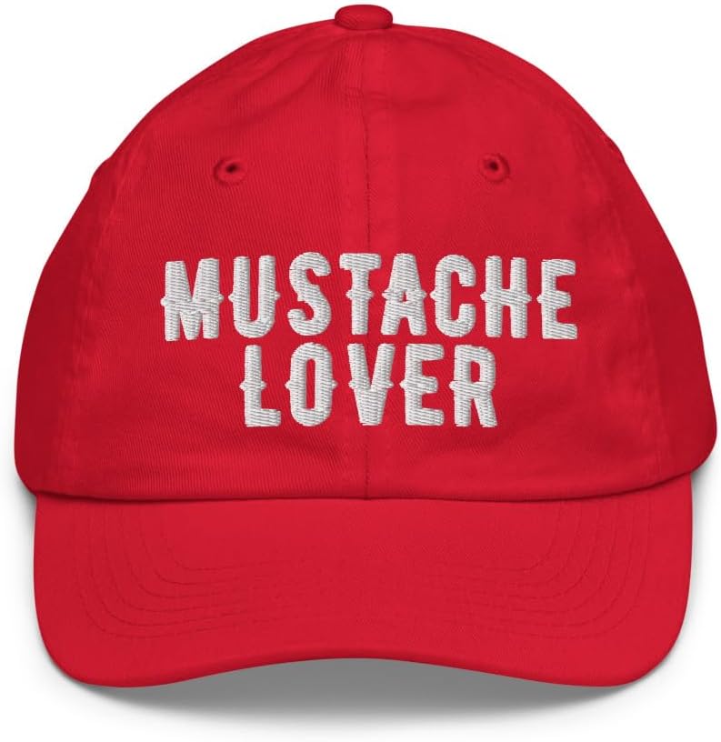 Hogue WS LLC Mustache Lover Hat (Embroidered Small Size Cap)