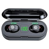 Mabron (Special Deal with 15 Years Warranty Black Wireless Earbuds, The Epitome of Convenience, Style, and Functionality for Friends