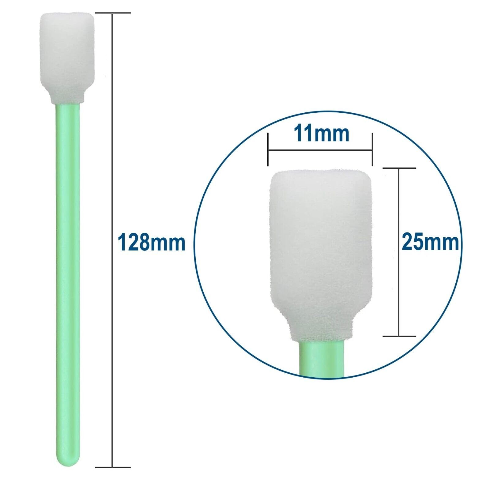 Juego de toallitas limpiadoras de espuma de alta calidad, perfectas para zonas sensibles, para el cuidado y la limpieza, electrónica y médica, todas las formas/longitudes por 100 unidades,