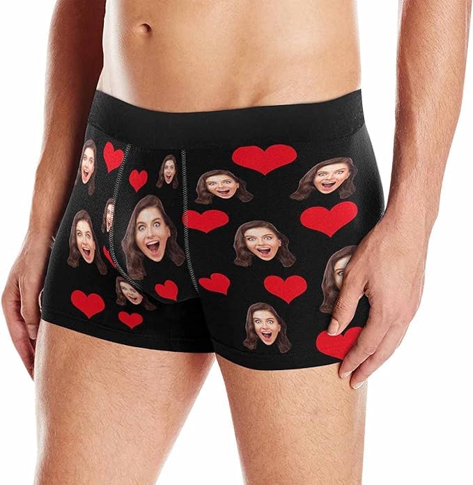 M YESCUSTOM Custom Faces Funny Short Briefs Gift for Husband Underwear3